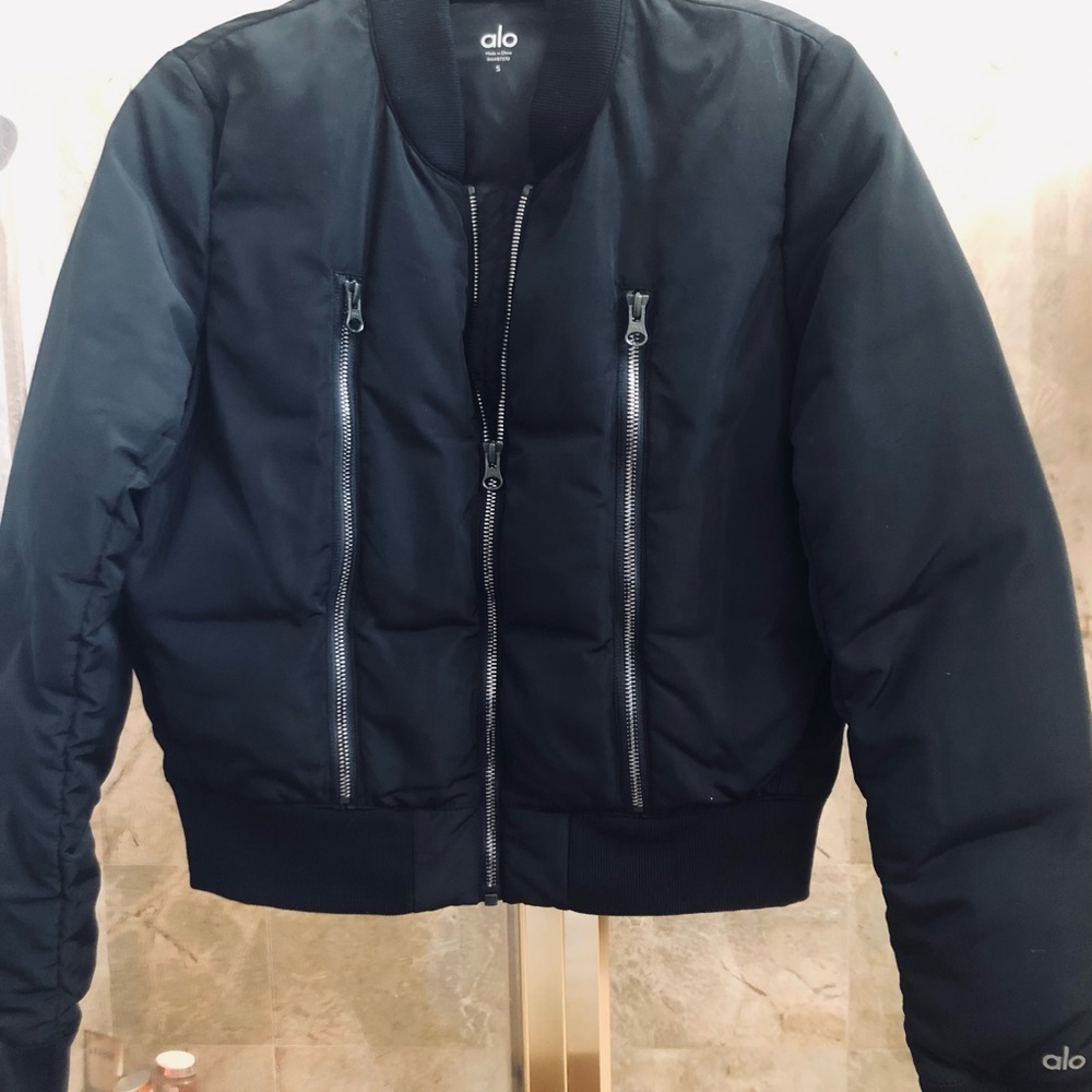 Alo Yoga Off Duty Bomber Jacket S - Picture 6 of 7